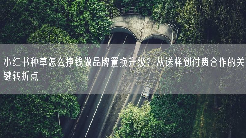 小红书种草怎么挣钱做品牌置换升级？从送样到付费合作的关键转折点