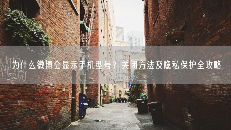 为什么微博会显示手机型号？关闭方法及隐私保护全攻略